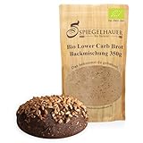 Bäckerei Spiegelhauer LOWER-CARB-BROTBACKMISCHUNG 350 g Eiweißbrot aus glutenfreien Rohstoffen vegan mehlfreies Brot I Backmischung ohne Hefe