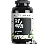 MSM Kapseln - 365 vegane Kapseln - Laborgeprüfte 1600mg Methylsulfonylmethan (MSM) Pulver pro Tagesdosis - Ohne Magnesiumstearat, hochdosiert und in Deutschland produziert