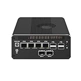 HUNSN 10GbE Micro Firewall Appliance, Mini PC, PFSense, Mikrotik, OPNsense, VPN, Router PC, Ultra 7 155H, RJ69, 4 x 2.5GbE LAN, 2 x SFP+, Type-C, TF, DP, HDMI, 0 RAM, 0 Storage, Barebone No System