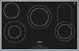 Bosch PKC845FP1D Serie 6 Glaskeramik-Kochfeld (autark), 80 cm breit, Made in Germany, Bräterzone für großes Kochgeschirr, PowerBoost schnelleres Kochen, DirectSelect intuitive Bedienung