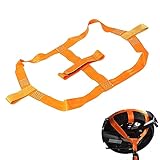 Motorrad Transportsicherung, Binderiemen Für Motorrad Hinterrad Abspanngurt Transportsicherung Gurt Verzurrsystem für Hinterrad Motorrad Hinterrad Tie down Strap (Orange)