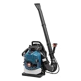 75,6cc Benzin Laubsauger Rucksack Laubbläser 4-Takt Motor Blasgerät Schnurloses Laubgebläse für Yard, Garten, Rasenpflege und Straßenreinigung