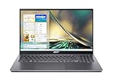 Acer Swift X (SFX16-51G-50UP) Ultrabook/Laptop | 16' FHD Display | Intel Core i5-11320H | 16 GB RAM | 512 GB SSD | NVIDIA GeForce RTX 3050 | Windows 11 | QWERTZ Tastatur | grau