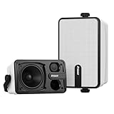 Inwa Bluetooth Outdoor Lautsprecher, Wireless Soundsystem für den Innen- und Außen, IPX5 Wasserdicht, 250W (2 Stück Sync Speaker & AC/DC Adapter, 1 Fernbedienung, RMS 25W)
