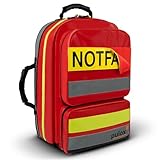 PULOX Erste-Hilfe-Rucksack - Notfallrucksack mit farbigem Klett-Modul-System - Unbefüllt