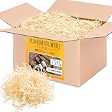 verpacking Holzwolle Füllmaterial Fichte (Menge wählbar) für Geschenke und Pakete Deko - Premium Qualität 2,5 kg