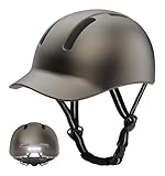 KINGLEAD Fahrradhelm,Urban Commuter Helm,Stylischer Fahrrad Helm Herren und Damen für Radfahren Trekking City Roller Helm Herren Verstellbarer Helm 55-60CM (titangrau, XL)