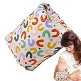 Baby-stillkissen Unterwegs, Babybettkissen Aus Weicher Baumwolle Zum Schlafen Und Nickerchen Ihres Babys, Gemütliches Wiegenkissen, Armstillen, Flaschenfütterungshilfe, Anti-Spuck-Kopfkissen