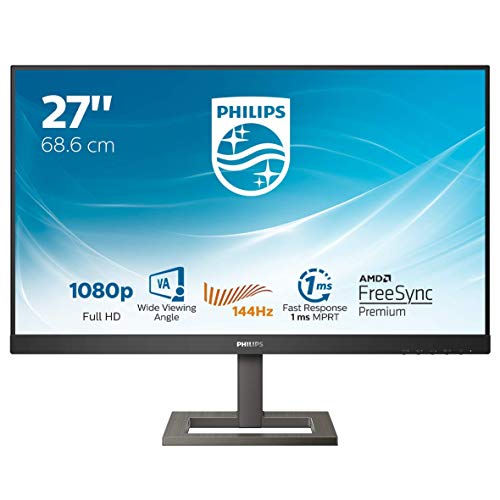 Philips 272E1GAEZ - 27 Zoll FHD Gaming Monitor, 144 Hertz, 1ms, FreeSync Premium (1920x1080, HDMI, DisplayPort) schwarz