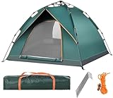 Sadodo Familien Camping Pop-up-Zelt, 1-3 Personen Wasserdicht,1-3 Mann-Zelte,Wurfzelte,Schnellaufbau Zelt,Campingzelt für Camping mit Anti-Moskito Insekten Kuppelzelte Tents