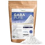 Gaba Pure - 540 g reines Pulver ohne Zusätze - Laborgerpüft - 100% Gamma-Aminobuttersäure - 180 Portionen - Vegan - Premium Qualität