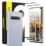 Bodyguard Schutzfolie für Panzerglas für Samsung Galaxy S10 Plus, 9H Kratzfest Panzerfolie + Kameraschutz, Anti-Bläschen 3D Abgerundete Kanten S10 Plus Schutzglas, 2+2 Stück HD S10 Plus Displayschutz