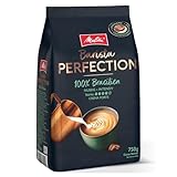 Melitta Barista Perfection 100% Brasilien, Ganze Kaffee-Bohnen 750g, ungemahlen, Single-Origin-Kaffee, 100% Arabica-Bohnen, langsame Trommelröstung, Crema Forte, Stärke 4