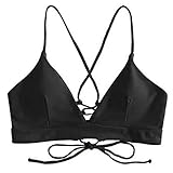 Damen-Badeanzug, gepolstert, Push-Up-Badeanzug, Schulterriemen, für Damen, Push-Up-Bikini, BH und Höschen, Strandbekleidung, Vikinis Riou, Schwarz M