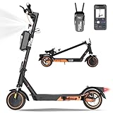 MEGA MOTION E-Scooter mit Straßenzulassung, Elektroroller mit 400W Motor, APP, max Speed 20KM/H, 7,8AH Batterie, 15KG Gewicht, faltbar, Duales Brems, Zwei Stoßdämpfer, Geeignet für Erwachsene