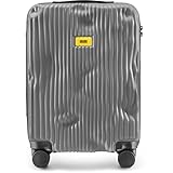 CRASH BAGGAGE Stripe Trolley Koffer, Rauchgrau, Small