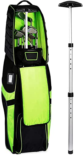 LOVMEAD Golf Travelcover, Golf Protector Travel Covers Support System Backbone-Reiseabdeckung aus Aluminiumlegierung Golf Travel Bag Stützstange(Schwarz)