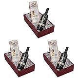 The Wine Guys Geschenk-Set „Rustico“ mit Wein und Salzgebäck in einem tollen Geschenkkarton | Geschenkset mit edlem Rotwein aus Sizilien (1 x 0.75 l) und feine Grissini aus Italien (Packung mit 3)