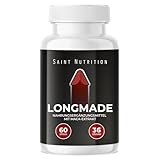 Saint Nutrition® Longmade – Männer Formel mit Maca & L-Arginin – Premium Komplex für den Mann – 60 vegane Kapseln – Ohne Zusatzstoffe