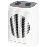 Bomann® Heizlüfter inkl. Ventilatorfunktion | elektrische Heizung mit stufenlosem regelbarem Thermostat und 2 Heizstufen | Heizstrahler oszillierend | Heizgerät für Bad, Küche, Garage | HL 6064 CB