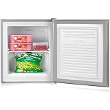 PRIMO PR147DV Mini Gefrierschrank - Gefrierschrank Klein - Freistehend - 33 Liter - Energieeffizienzklasse D - Silber
