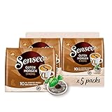 Senseo® Pads Guten Morgen Strong XL - Kaffee RA-zertifiziert - 5 Packungen x 10 Becherpads