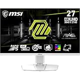 MSI MAG 274URFWDE 27 Zoll UHD Gaming Monitor - 3840 x 2160 Rapid IPS Panel, 160 Hz / 0.5ms (GtG), 133% sRGB, VESA DisplayHDR 400 - DisplayPort 1.4a, HDMI™, USB Typ-C, weiß