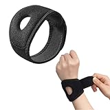 TELAIN Handgelenkbandage schwarz Ulnar Unterstützungsbandage mit schokkenabsorbierendem Silikonpolster Handgelenk，Schutzgurt für TFCC-Riss, ulnare Seiten-Schmerzen, wiederkehrende Überbeanspruchung