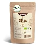 Bio Chaga Pilz Pulver 100g | Vitalpilz | naturreines Chaga Pilzpulver aus dem ganzen Fruchtkörper | als Kaffee, Tee oder Shake | vom Achterhof