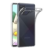 AICEK Hülle Compatible für Samsung Galaxy A71 Transparent Silikon Schutzhülle für Samsung A71 Case Clear Durchsichtige TPU Bumper Galaxy A71 Handyhülle (6,7 Zoll)