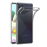 AICEK Hülle Compatible für Samsung Galaxy A71 Transparent Silikon Schutzhülle für Samsung A71 Case Clear Durchsichtige TPU Bumper Galaxy A71 Handyhülle (6,7 Zoll)