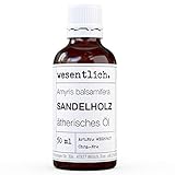 wesentlich. Sandelholzöl (Amyris Balsamifera) - ätherisches Öl - 100% naturrein (Glasflasche) - u.a. für Duftlampe und Diffuser (50ml)