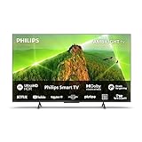Philips Smart TV | 75PUS8108/12 | 189 cm (75 Zoll) 4K UHD LED Fernseher | 60 Hz | HDR | Dolby Vision | VRR | WiFi | Bluetooth | Satin-Chromfarbener Rahmen