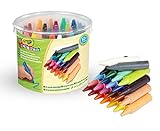 Crayola Mini Kids, Maxi-Wachsmalstifte, Runde Form, 24 Stück, Alter 12 Monate, 24 Farben, 0784