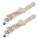 BUGUUYO 2st Hundehalsband Mit Fliege Verstellbares Halsband Für Hund Kleines Hundehalsband Katzenhalsband Mit Glöckchen Fliege Für Haustiere Halskette Für Haustiere Kragen Polyester-Nylon