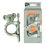 Dr.BEST Baby Starter Set: Beißring und Lernzahnbürste für Babys ab 3 Monate, Beißring gegen Zahnungsbeschwerden, Lernzahnbürste für die schonende Gewöhnung an das Zähneputzen, 1 Stück