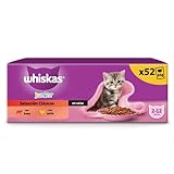 whiskas Nassfutter für Katzen, Junior Classic, 13 x 4 x 85 g