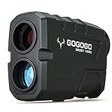 Gogogo Sport Vpro Laser Entfernungsmesser Jagd mit OLED Adaptiver roter Hintergrund, Golf Entfernungsmesser 7X, 1100M, Geschwindigkeit wiederaufladbar mit Stativ Loch