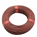 GOHAPY 5-100 Meter Infrarot Warmen Boden Kabel 12K 33ohm/m Elektrische Carbon Wärme Draht Spule Dia 3mm Faser draht Boden Hotline Verdicken(5M)