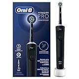 Oral-B Vitality Pro Elektrische Zahnbürste/Electric Toothbrush, 3 Putzmodi für Zahnpflege & Protect X Clean Zahnbürstenkopf, Geschenk Mann/Frau, Designed by Braun, schwarz