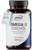 Omega 3 Kapseln hochdosiert - Fischöl Kapseln mit 2000mg (1000mg EPA & 500mg DHA) pro Tagesdosis - Omega-3 Fettsäuren ohne Vitamin E - Aufwendig gereinigt aus nachhaltigem Fischfang