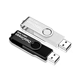 DataOcean USB Stick 2 Stück 64GB USB 2.0 High Speed Speicherstick USB-Sticks Memory Stick(64GB Schwarz,Silber)