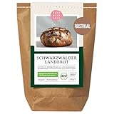 Bio Schwarzwälder Landbrot Brot Backmischung - Brotbackmischung für rustikales Brot - auch für Brotbackautomat geeignet - Bake with Love - (1er Pack)