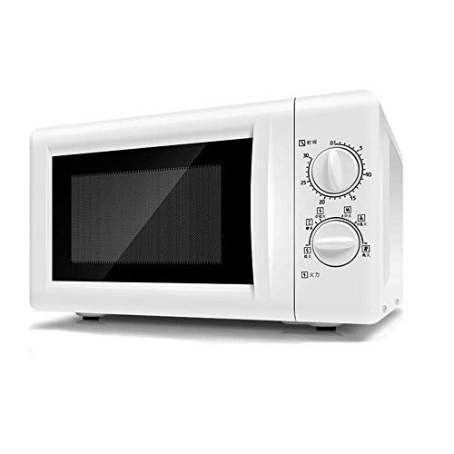 Manuelle Mikrowelle mit Abtauung, 6 vorprogrammierte automatische Kochen, Timer 0-30 Min, Hohlraum einfach zu bedienen und zu reinigen, elegantes Design, automatische Abschaltung, 700 W, 20 L - Weiß