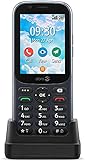 Doro 731X Ungesperrtes Dual-SIM 4G Handy für Senioren mit GPS, Whatsapp für Videoanrufe, Facebook und Ladedock im Lieferumfang [Deutsch Version]