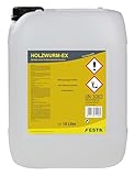 FESTA Holzwurm-EX, Abwehrmittel, Holzschutzmittel, 10 Liter, Insektenschutz für Holz, Streich- und Sprühfähig, Transparent