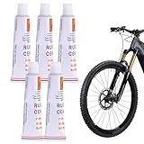 Reifendichtmittel, 5pcs Reifenreparaturkleber, 6 g Dichtmittel mit starker Viskosität, einfach zu bedienender Kleber mit Fingerhut für Bergfahrräder, Motorräder, Motorräder