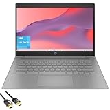 HP Chromebook Laptop für Business und Student, 14 Zoll HD entspiegeltes Display, Intel Celeron N4120 (bis zu 2,60 GHz), 4 GB RAM, 64 GB eMMC, Webcam, lange Akkulaufzeit, USB-C, HDMI, PDG HDMI-Kabel,