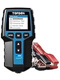 Autobatterietester 12V 24V Lasttester, TOPDON BT200 100-2000CCA Autobatterie-Tester Generatorprüfer für Kraftfahrzeuge Digitaler Autobatterieanalysator Ladekurbelsystemtester für PKW-LKW ATV Auto Boot