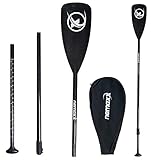 NEMAXX® Carbon Speed Paddel für Stand-Up Paddling 3-teilig - Sup Paddle verstellbar inkl. Tasche - Stand Up Paddle Paddel Extra Leicht 702 g